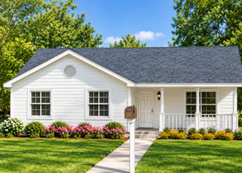 1192 Sq Ft Country House Plan with 3 Bedrooms, 2 Bathrooms, and a Front Porch