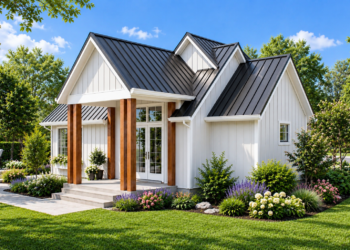 803 Sq. Ft. Cottage Plan with 1 Bedroom and 1 Bathroom