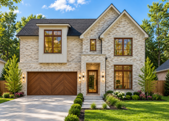 2890 Sq Ft Modern Transitional House Plan with 4 Bedrooms, 4 Bathrooms, and a 2-Car Garage
