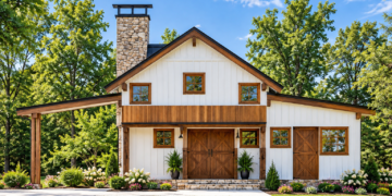 1184 Sq Ft Cabin House Plan with 2 Bedrooms and 2 Bathrooms