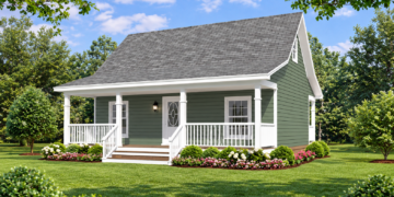 800 Sq. Ft. Southern House Plan with 2 Bedrooms and 1 Bathroom