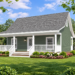 800 Sq. Ft. Southern House Plan with 2 Bedrooms and 1 Bathroom