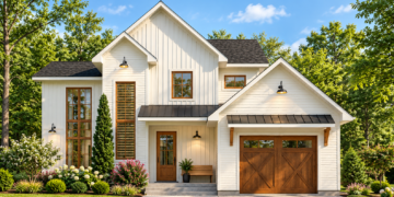 1583 Sq Ft Modern Farmhouse Plan with 3 Bedrooms, 1.5 Bathrooms, and a 1-Car Garage