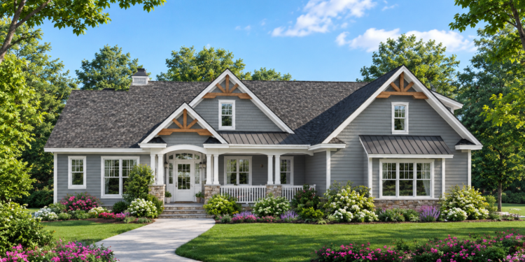 1729 Sq Ft Craftsman House Plan with 3 Bedrooms, 2 Bathrooms, and a Bonus Room