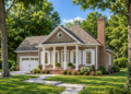 1172 Sq Ft Traditional House Plan with 2 Bedrooms, 2 Bathrooms, and a Front-Entry Garage