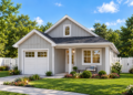 1483 Sq Ft Modern Farmhouse Plan with 3 Bedrooms, 2 Bathrooms, and a 1-Car Garage