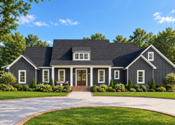 1,954 Sq. Ft. Modern Farmhouse Plan with 3 Bedrooms and 2.5 Bathrooms