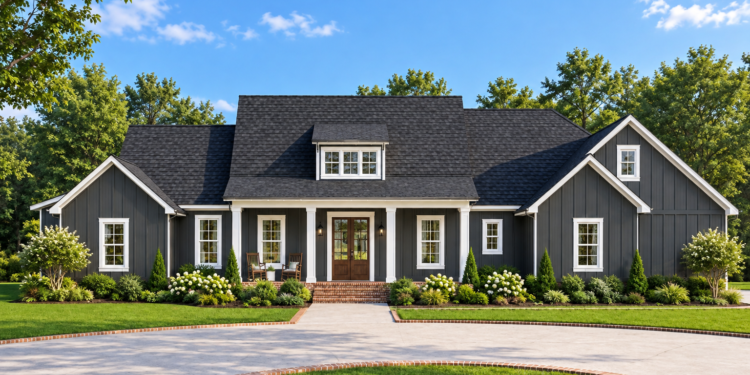 1,954 Sq. Ft. Modern Farmhouse Plan with 3 Bedrooms and 2.5 Bathrooms