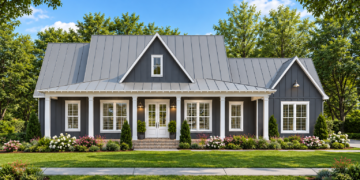 649 Sq Ft ADU House Plan with 1 Bedroom, Flex Room, and Vaulted Open Living Space