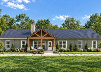 2,240 Sq. Ft. Barndominium Plan with 4 Bedrooms and 3.5 Bathrooms