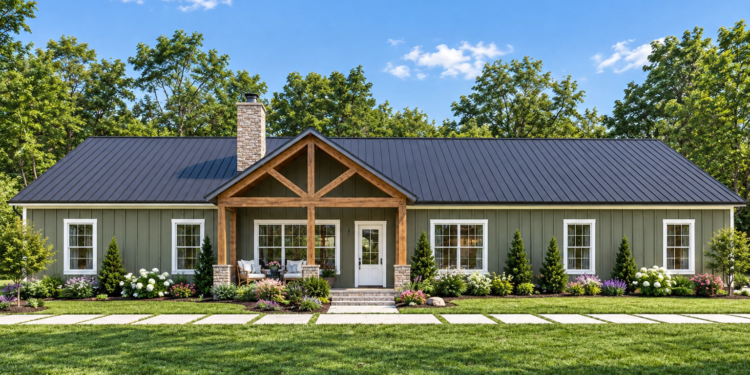 2,240 Sq. Ft. Barndominium Plan with 4 Bedrooms and 3.5 Bathrooms