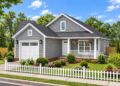 1284 Sq Ft Bungalow House Plan with 3 Bedrooms, 2 Bathrooms, and a 1-Car Garage