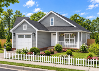 1284 Sq Ft Bungalow House Plan with 3 Bedrooms, 2 Bathrooms, and a 1-Car Garage