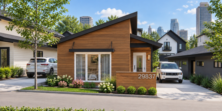 1822 Sq Ft Contemporary House Plan with 3 Bedrooms, 2 Bathrooms, and an Open Floor Plan