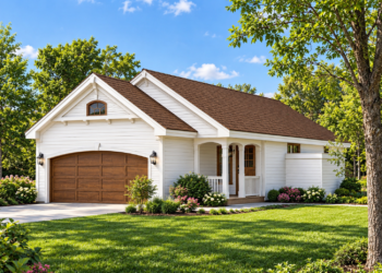 983 Sq Ft Ranch House Plan with 3 Bedrooms and 2 Bathrooms