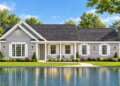 1686 Sq Ft Country House Plan with 3 Bedrooms, 2 Bathrooms, and a Side-Entry 2-Car Garage