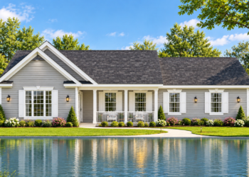 1686 Sq Ft Country House Plan with 3 Bedrooms, 2 Bathrooms, and a Side-Entry 2-Car Garage