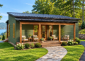 798 Sq. Ft. Modern Northwest Cabin Plan with 2 Bedrooms and 1 Bathroom