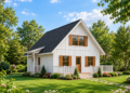 1154 Sq Ft Country House Plan with 3 Bedrooms, 1.5 Bathrooms, and a Spacious Front Porch