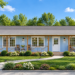 1,056 Sq. Ft. Modern Farmhouse Plan with 3 Bedrooms and 2 Bathrooms