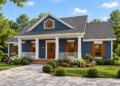 1636 Sq Ft Farmhouse Plan with 3 Bedrooms, 2 Bathrooms, and a 2-Car Garage