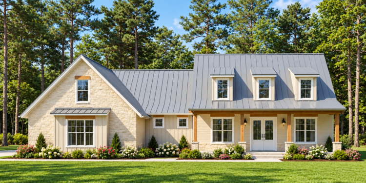 2256 Sq Ft Modern Farmhouse Plan with 3 Bedrooms, 2 Bathrooms, and a Spacious Bonus Room