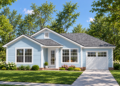 799 Sq. Ft. Cottage Plan with 2 Bedrooms and 2 Bathrooms