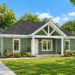 1247 Sq Ft Craftsman House Plan with 3 Bedrooms, 2 Bathrooms, and a Front Porch