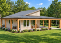 1050 Sq Ft Contemporary House Plan with 1 Bedroom, 1 Bathroom, and a Wraparound Porch