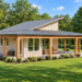 1050 Sq Ft Contemporary House Plan with 1 Bedroom, 1 Bathroom, and a Wraparound Porch