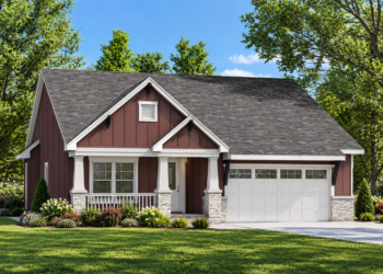 1,452 Sq. Ft. Modern Farmhouse Plan with 3 Bedrooms and 2 Bathrooms