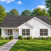 1279 Sq Ft Country House Plan with 3 Bedrooms, 2 Bathrooms, and an Open Floor Plan