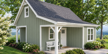 500 Sq Ft Smart-Sized One-Bedroom House Plan with Front and Rear Porches
