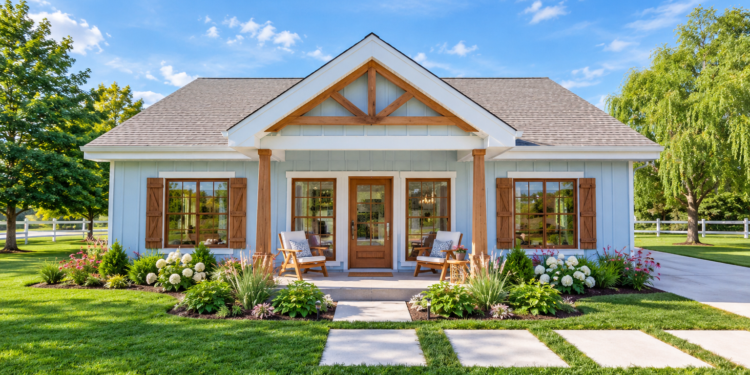 1,360 Sq. Ft. Country Plan with 3 Bedrooms and 2 Bathrooms