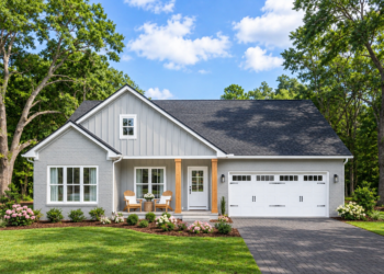 1650-Square-Foot Modern Farmhouse Plan with 3 Bedrooms, 2 Bathrooms, and a 2-Car Garage