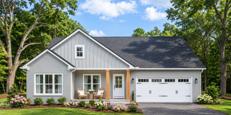 1650-Square-Foot Modern Farmhouse Plan with 3 Bedrooms, 2 Bathrooms, and a 2-Car Garage