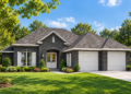 1600 Sq Ft French Country House Plan with 3 Bedrooms and 2 Bathrooms