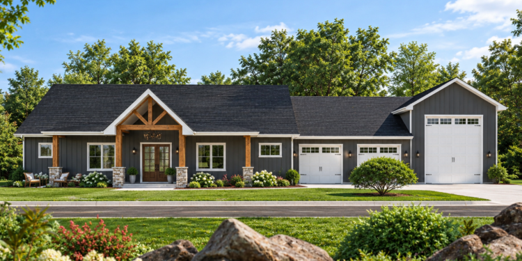 2,152 Sq. Ft. Barndominium Plan with 4 Bedrooms and 3 Bathrooms