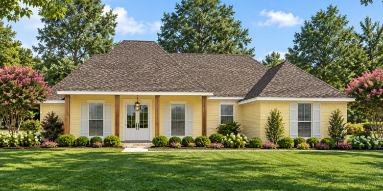 1778 Sq Ft French Country House Plan with 3 Bedrooms and 2 Bathrooms
