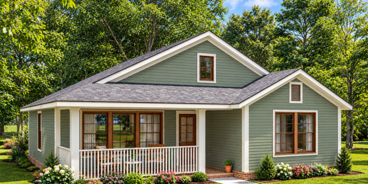997 Sq Ft Cottage House Plan with 2 Bedrooms, 2 Bathrooms, and a Welcoming Front Porch