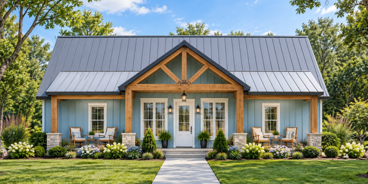 1,677 Sq. Ft. Modern Farmhouse Plan with 3 Bedrooms and 2 Bathrooms