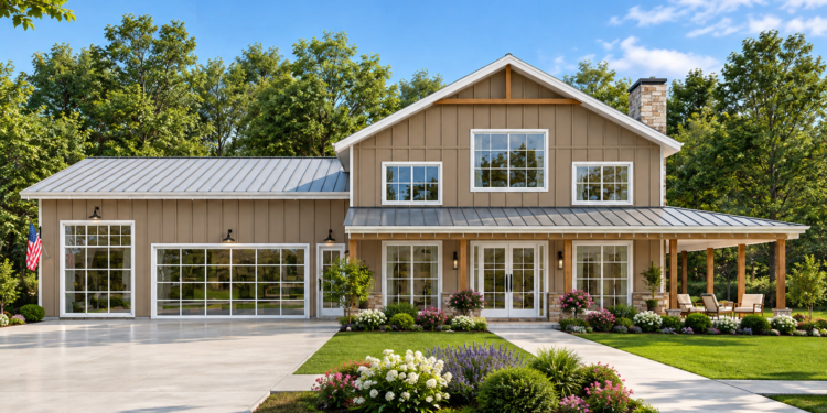 2,577 Sq. Ft. Barndominium Plan with 3 Bedrooms and 2.5 Bathrooms