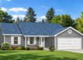 1221-Square-Foot Ranch House Plan with 3 Bedrooms, 2 Bathrooms, and a 2-Car Garage