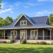 1349-Square-Foot Modern Farmhouse Plan with 2 Bedrooms, 2 Bathrooms, and a Wraparound Porch