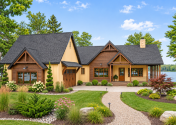 1856-Square-Foot Modern Farmhouse Plan with 2 Bedrooms, 2 Bathrooms, and a 2-Car Garage